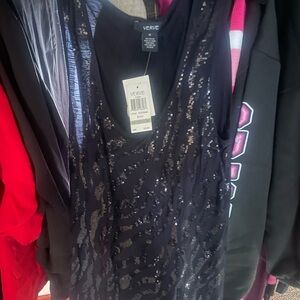 Verve Black Sequin Tank Top